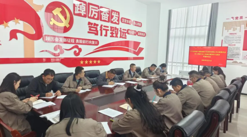 朝開公司黨支部召開深入貫徹中央八項規定精神學習教育專題研討會