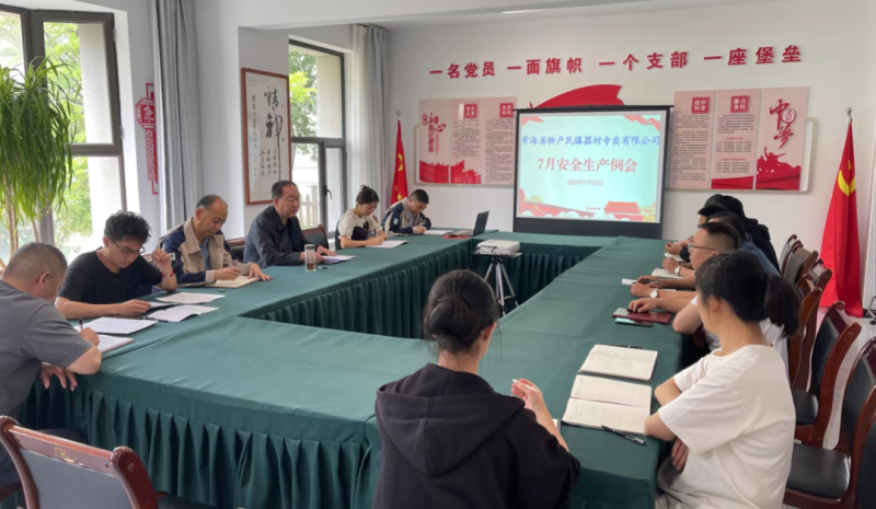 高效落實(shí)除隱患 壓實(shí)責(zé)任保安全&mdash;&mdash;民爆公司召開(kāi)7月安全生產(chǎn)工作例會(huì)
